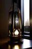 Placeholder: gaming table lamp inspired by dubai tower buliding architecture futuristic-modern stlye. geometric form