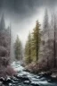 Placeholder:  nature while it is raining , winter rain,dramatic scene