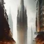 Placeholder: NeoGothic city,Metropolis on sea by fritz Lang,otto hung,futurismo, hyper detailed, matte painting, felix kelly, detailed painting, dynamic lighting