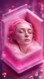 Placeholder: isometric portrait of soap star sleeping in a sarcophagus filled with transparent pink liquid,bokeh like f/0.8, tilt-shift lens 8k, high detail, smooth render, down-light, unreal engine, prize winning