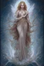 Placeholder: Create an image of a Wiccan Mayday Goddess. The goddess should be depicted as a beautiful and powerful figure, surrounded by symbols of the element of fire. Her hair should be long and flowing, and she should be dressed in a flowing gown or robe. In the background, include imagery of flowers, greenery, and perhaps a bonfire or other symbols of the Beltane celebration. The image should evoke a sense of joy, celebration, and spiritual connection to nature.