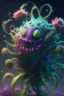 Placeholder: Slimy clown flower creature alien,FHD, detailed matte painting, deep color, fantastical, intricate detail, splash screen, complementary colors, fantasy concept art, 32k resolution trending on Artstation Unreal Engine 5