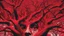 Placeholder: red tree, highly detailed, beautiful desktop wallpaper, comic style, many human faces on tree