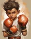 Placeholder: (most beautiful masterpiece), (best quality), create " cartoon character ", of a 10-years-old boy male as a "King of Boxing", full body, best anatomy, very stylized character, cute realistic cartoon, Great style, influenced by (Ross Tran) and (Lois van Baarle) art, highly-detailed, Ultra Hd Detailed, Various movements, Incredibly light and shadow, 16k, --v 4 --q 2