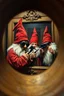 Placeholder: pin hole cam, master oil painting by Rembrandt, spy gnomes soap opera poster