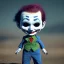 Placeholder: Joker toddler, robot, full body, tokio background, dramatic lighting, hyper realistic, unreal engine 5, 8k