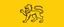 Placeholder: heraldry Lion, full body , black outline and red interior on yellow background, simplified vector logo
