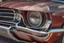 Placeholder: vista picada de un mustang de 1967, 8k, hiperrealista.