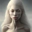 Placeholder: albino michaela coel blonde statuesque woman, narrow nose icelandic, big lips by gerald brom luis royo