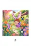 Placeholder: a striking purple butterfly flying by,colorful garden background , child book illustration style, faces must be the same as reference image