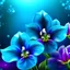 Placeholder: Create blue orchid and colour background