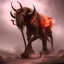 Placeholder: cyborg demon mammoth with long legs and dragon wings, fantasy art, 4k,