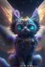 Placeholder: Plush Cat angel alien,FHD, detailed matte painting, deep color, fantastical, intricate detail, splash screen, complementary colors, fantasy concept art, 32k resolution trending on Artstation Unreal Engine 5