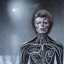 Placeholder: david bowie in winter landscape painted by hr giger