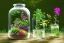 Placeholder: a glass jar terrarium filled with plants, highly detailed, digital art, sharp focus, trending on art station, illustration