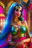 Placeholder: (a beautiful Arabian princess, 8k resolution concept art by Greg Rutkowski, Artgerm, WLOP, Alphonse Mucha dynamic lighting hyperdetailed intricately detailed Splash art trending on Artstation triadic colors Unreal Engine 5 volumetric lighting) beautiful full body shot