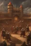 Placeholder: fantasy medieval fighting tournment arena