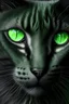 Placeholder: Gato gris, protector ojos verdes esmeralda fuerte rápido inteligente y morfon
