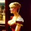 Placeholder: fullbody portrait 'beautiful blonde massiveboobs medieval wench on tavern in medieval city',corset,painting by gaston bussiere, greg rutkowski, yoji shinkawa, yoshitaka amano, tsutomu nihei, donato giancola, tim hildebrandt, oil on canvas, cinematic composition,sharp image, extreme detail,((fit full head inside picture)),32k