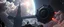 Placeholder: dark draw bridge space station holding huge round blade space ship, portrait of inter-galatic handsome power broker , the first nation, witchcraft, cyberpunk village, sci-fi, strange chrome vessels, volume light from stars through clouds, goa trance poster
