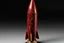 Placeholder: A dark red blood rocket designed in Ica stones painted by Katsushika Hokusai