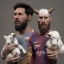 Placeholder: messi as king with wearing crown and king stuffs and clothes and holding a little white goat on his hand ,hyperrealistic,8k,detailed,rendered.texrured.