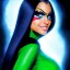 Placeholder: ultra detailed fullbody portrait of beautiful booty busty Raven teen titans, wearing darkblue skintight costume, extremely detailed digital painting, intrincate, extremely detailed smiling face,crystal clear Big Green eyes, in the style of adam hughes , mystical colors , perfectly centered image, perfect composition, rim light, beautiful lighting,8k, stunning scene, raytracing