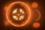 Placeholder: a fiery wheel with 100 eyes floating above the ground, a laser beam pentagram floating above the ground, celtic knot bronze floating, spring time, mushrooms, 8k, flickering light, centered, high-quality, fine-detail, digital art, detailed matte, volumetric lighting, illustration, 3D octane render