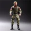 Placeholder: G.i. Joe toy camouflage doll Donald Trump face with boots full body in package high resolution 2019