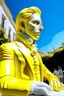 Placeholder: Neoclassicism man realistic yellow white cote d'azur real man