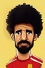 Placeholder: Mohamed Salah Egyptian football player cartoon 2d