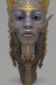 Placeholder: Aztec male African Egyptian alien, cracks in the voodoo head, wicked, eyes, crown, Elephant, 8k, finely detailed, photo realistic, tiger turquoise skull head gold dragon space alien snow skeleton gold hornytoad silver crown silver eyes