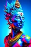 Placeholder: Alberto Seveso's art. the perfect poster natural highly detailed god Shiva with blue skin Wearing long hindu traditional Dhoti, vector design. ethereal random color Power Rage, standing pose, abstract alcohol ink, cosmic, outer space, and fire colors Artwork styles, highly detailed, Luminous Studio graphics engine, highly detailed symmetric beautiful hazel eyes, highly detailed gorgeous face, dynamic pose, ethereal, mystical, Celestial beautiful Surrounding Goddess Parvati Angry in Rage Electri