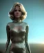 Placeholder: Ultra Realistic retro sci-fi movie, classic ovni levitating scene, 1960 year, waist up view portrait, a super giant blonde woman, sweet teenager Jane Fonda face, perfect iris, glow eyes, face makeup, tight latex coat, many people, Retro sci-fi style, soft color, highly detailed, unreal engine 5, ray tracing, RTX, lumen lighting, ultra detail, volumetric lighting, 3d, finely drawn, high definition, high resolution.