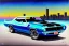 Placeholder: a true-to-life 1971 plymouth cuda 426, centered, intricate, extreme detailed, photorealism, center view, city background, pivot on plymouth, pen and color marker painting by cheryl kelley