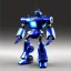 Placeholder: Metal blue transformer robot