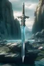 Placeholder: stylized excalibur sword in a rock with a fantasy environment