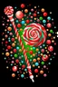 Placeholder: Candy, Cane, Merry and Bright, Christmas Lights, Candy, only one,png
