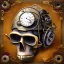 Placeholder: steampunk monkey headskull worrior