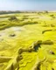 Placeholder: A light yellow wasteland with acid pools designed in ancient Egyptian hieroglyphics painted by Cai Jia