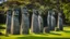 Placeholder: calm beauty, fantasy, magic, splendor, uplifting, inspiring, therapeutic, Easter Island stone statues with faces, springtime, sunlight, chiaroscuro, color, award-winning colour photograph, Nikon 135mm