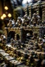 Placeholder: "troll og tusser"i svarte granskauen, hexagons, strategic battlefield, castle stairs, painted miniatures, shot on Hasselblad h6d-400c, zeiss prime lens, bokeh like f/0.8, tilt-shift lens 8k, high detail, smooth render, down-light, unreal engine, prize winning