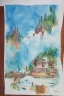 Placeholder: bright professional watercolor painting of wanderlust