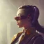 Placeholder: Girl cyberpunk made of yellow lava and fire art by artgerm and greg rutkowski, profile portrait, cyberpunk fashion, realistic shaded perfect face, fine details, very dark environment, misty atmosphere, closeup, d & d, fantasy, intricate, elegant, highly detailed, digital painting, artstation, concept art, matte, sharp focus, illustration, hearthstone