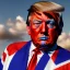 Placeholder: realistic image of donald trump as a mexican wrestling fighter posing outdoors, Mexican eyes wrestling mask, red and blue breeches, confederate flag cape, retro style, 80s, vibrant color, highly detailed, sky background, concept art, unreal engine 5, god rays, ray tracing, RTX, lumen lighting, ultra detail, volumetric lighting, 3d, finely drawn, high definition, high resolution.