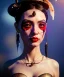 Placeholder: Surreal, steampunk , , cabaret scene. Geisha Russian woman. Sweat, Birds, Feather, smoking, happy, hot, color fog, people background, highly detailed, concept art, unreal engine 5, god rays, ray tracing, RTX, lumen lighting, ultra detail, volumetric lighting, 3d, finely drawn, high definition, high resolution.