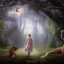 Placeholder: Chronicles of Narnia, young girl with flower crown beside majestic lion on path in beautiful wooded forest, 8k resolution, high-quality, fine-detail, intricate, digital art, detailed matte, volumetric lighting, illustration, 3D octane render, brian froud, howard lyon, selina french, anna dittmann, annie stokes, lisa parker, greg rutowski,