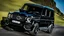 Placeholder: A sleek (((G wagon and bentley merged))) with a majesticly curved rear, cutting through a (sunny, open countryside) backdrop