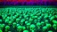 Placeholder: mars attacks a field of 1000s of cartoonish, anatomically correct, skulls, vivid RANDOM BRIGHT neon colors, dark comedy, well lit, high detail, photorealistic, horrorcore, fun, scary, none featured, each a different color or hue,