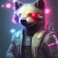 Placeholder: cyberpunk honey badger
